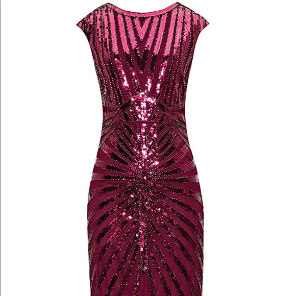 Meme Dresses & Skirts - 1920s Sequin Mermaid Formal Long Flapper Gown